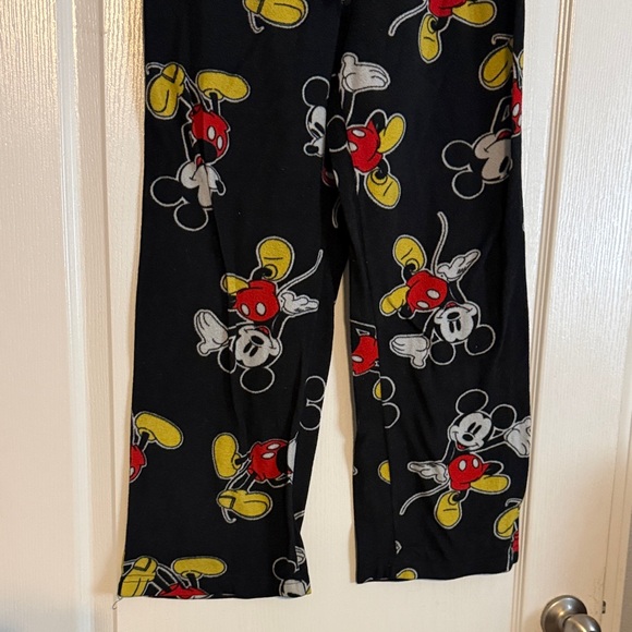Disney Black Pajama Pants with Mickey Mouse Print - Picture 3 of 8